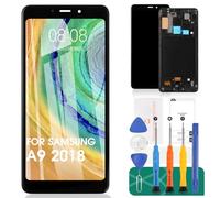 Pantalla LCD OLED para Samsung Galaxy A9 2018 para Samsung A9 Star Pro, reemplazo de pantalla para Samsung A9s Touch SM-A920F digitalizador (negro, con marco)