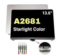 Pantalla LCD original A2681 de 13 pulgadas 2022 para MacBook Air M2 EMC 4074 A2681 Reemplazo de pantalla LCD (Starlight)