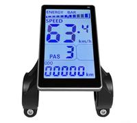 Pantalla LCD para bicicleta eléctrica, 24 V-60 V, velocímetro con conector impermeable de 5 pines, compatible con protocolo de comunicación n.º 2