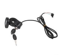 Pantalla LCD para E-For Bike y Scooter| Velocímetro de 5 pines de 36 V-72 V con cerradura de llave | Cable de 170 cm | Material ABS | Panel de control del manillar para piezas eléctricas para