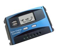 Pantalla LCD Regulador de batería solar 30/40/50/60A controlador de carga solar 12V/24V Regulador doble USB 5V Salida LCD Pantalla LCD Doble USB Panel automático