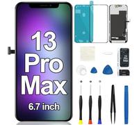 Pantalla LCD táctil 3D de repuesto para iPhone 13 Pro Max con marco digitalizador, kit de herramientas de reparación de montaje A2484 A2641 A2643 A2644 A2645 6.7 pulgadas