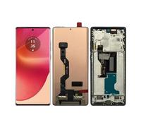 Pantalla LCD táctil para Motorola Edge 50 Fusion, digitalizador para Motorola Edge 50 Fusion LCD con marco (negro con marco)