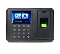 Pantalla LCD TFT de 2,8 pulgadas, máquina biométrica asistencia huellas dactilares USB, Software gratuito, lector registro empleados con contraseña,Alta Precisión