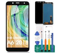 Pantalla LCD TFT de repuesto para Samsung Galaxy A6 2018 A600 A600F/DS A600FN A600G/DS A600FN/DS 6 pulgadas, pantalla LCD táctil, digitalizador (no original AMOLED), color negro