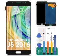 Pantalla LCD TFT de repuesto para Samsung Galaxy J5 2016 J510 J510F J510F/DS J510G/DS 5.2 pulgadas, pantalla LCD táctil, digitalizador (no original AMOLED) (negro)