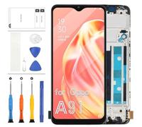 Pantalla LCD TFT para OPPO A91 para OPPO Reno3 / F15 pantalla LCD táctil digitalizador de repuesto negro con marco (no compatible con huellas dactilares)