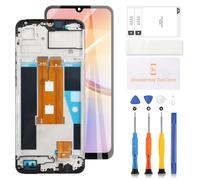 Pantalla LCD TFT para Realme C61 4G de repuesto para Realme Note 60 RMX3933/C61 4G RMX3939 RMX3930 LCD Display Touch Digitizer Asamblea piezas de reparación (negro con marco)