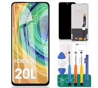 Pantalla LCD TFT para TCL 20L para TCL 20L + pantalla de repuesto para TCL 20L Lite pantalla táctil para TCL 20S digitalizador kits de reparación sin marco (negro)