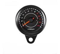 Pantalla LED 5.6cm del indicador de RPM de la motocicleta de la vivienda | Carcasa de metal robusta, fundición integrada, resistente a los impactos, tamaño de 5,6 x 7 cm, acabado negro