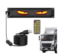 Pantalla LED de coche flexible programable | Ojos del diablo impermeable Luz | Pantalla flexible del coche, paneles divertidos de luz de ojos para tiendas
