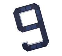 Pantalla LED de dirección de bajo consumo con función de iluminación automática y construcción resistente al agua para identificación de número de casa, señal de dirección alimentada por energía solar