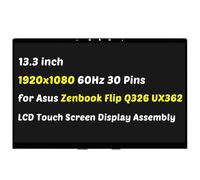 Pantalla LED de repuesto para Asus ZenBook Flip 13 UX362 Q326 UX362FA UX362U Q326F Q326FA Q326FA-BI7T13 (AF86) 13N1-68A0211 FHD 1920x1080 13.3 pulgadas Montaje (solo para pantalla táctil). 1)