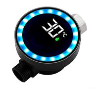 Pantalla LED de temperatura del agua para duchas con luz indicadora de tres colores, impermeable y alimentado por agua para un control preciso y seguro de la temperatura del baño