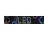 Pantalla LED flexible, pizarra LED, flexible, tienda, bar, publicidad, 59,5 cm x 12 cm, rectangular, señal programable, USB, con cinta adhesiva de doble cara y mando a distancia