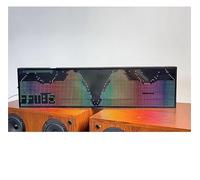 Pantalla LED for analizador de música, analizador de audio, placa analizadora con barra de nivel de audio RGB, visualización de nivel de frecuencia en tiempo real, 4 rangos de frecuencia