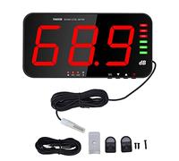 Pantalla LED Grande de 13 Pulgadas Medidor de Nivel de Sonido Digital para Colgar en la Pared Medidor de Decibelios de 30dB-130dB DC5V 1A Lector de Decibelios Digital Micro USB