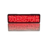 Pantalla LED para el Pecho, Etiqueta LED con Mensaje Desplazable, Recargable por , Cinco Caracteres, Color Rojo