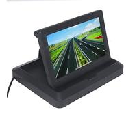 Pantalla LED plegable de 5 pulgadas para salpicadero de coche para cámara de estacionamiento de visión trasera