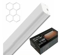 Pantalla Lineal LED, 150cm, 50W, 6500Lm, Regleta de Techo, Colgante/Superficie, Interconectable, Luminaria ideal para garajes, trasteros, parkings, tiendas o negocios (Luz natural 4000K, 150cm)