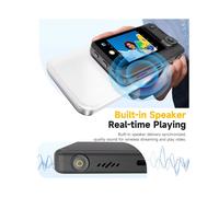 Pantalla Magnética Inalámbrica para Selfies con Altavoz, Control Remoto y Salida 4K/60fps para Transmisión de Vlogs Desde Smartphones