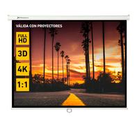 Pantalla Manual Plegable Phoenix 169" para Proyección en Pared y Techo