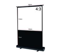 Pantalla manual portatil de suelo videoproyector phoenix 72" ratio 4:3 / 16:9 1.45m x 1.10m posicion ajustable / carcasa negra