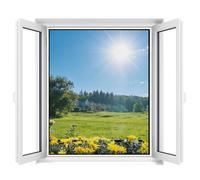 Pantalla Mosquitera Universal Apalus, Malla lavable, Red Ajustable, Tamaño de la Ventana DIY - Protección contra Mosquitos y Moscas, Tamaño máximo 130x150CM (4 Juegos, Negro)