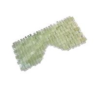 Pantalla natural de jadeíta para el cuerpo de la vista, de goma de consejería fría y cálida para el descanso, alivio de los senos nasales, mejora del sueño, globos oscuros, pantalla reductora