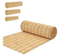Pantalla Ocultacion Jardin Cañizo Natural Alto 30 40 50 80 90 120 150 170cm Valla Exterior Terraza Privacidad Balcon Malla Decorativa Estilo Bambu Protector Cortavientos(Beige,H140xL950cm)