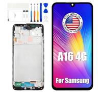 Pantalla OLED de repuesto para Samsung Galaxy A16 4G LCD táctil digitalizador interno para Galaxy A16 4G A165F A165M LCD Kit de montaje de pantalla LCD con herramientas (marco negro, no para 5G)