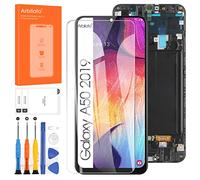 Pantalla OLED para Samsung Galaxy A50 2019 Reemplazo de pantalla para Samsung A505 Pantalla LCD SM-A505F, SM-A505G, SM-A505W Pantalla táctil digitalizador piezas de reparación con marco (compatible
