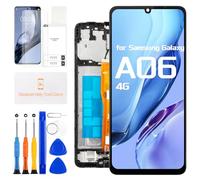 Pantalla original de repuesto para Samsung Galaxy A06 A065, pantalla LCD, pantalla táctil, digitalizador, cristal SM-A065F, SM-A065F/DS SM-A065M, montaje completo (negro con marco)