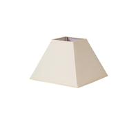 Pantalla - pantalla de diseño pirámide, tamaño 35x15x25 cm, fabricada en popelín beige, ideal para lámparas E27