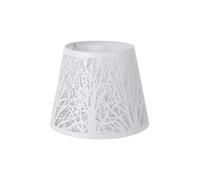 Pantalla Pantalla de lámpara de mesa, accesorios for mesita de noche, cubierta for lámpara de pie, E27, E26, decoración del hogar, pantalla de lámpara de hierro forjado, carcasa de luz(White)