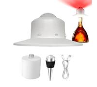 Pantalla para botella inalámbrica, lámpara LED para botellas de bebidas alcohólicas, iluminación de ambiente regulable con tapón decorativo para restaurante