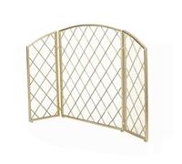 Pantalla para Chimenea Estilo europeo Chimenea Screen Screen Fire Barandilla Estufa Cubierta de fuego Protección de chispa Cubierta de red Decorativo Cerca de hierro forjado Cubierta para Chimenea(Gol