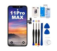 Pantalla para iPhone 11 Pro MAX 6.5" OLED de Repuesto Full HD táctil digitalizador Conjunto con Kit de reparación Completo + Protector de Pantalla + Adhesivo Impermeable para A2218, A2161,