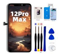 Pantalla para iPhone 12 Pro Max LCD 6.7" reemplazo 3D Pantalla digitalizador Asamblea Pantalla con Kit Completo de Herramientas de reparación Pantalla,Compatible con Modello A2342, A2410, A2412, A2411