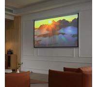 Pantalla Para Proyector Homcom De 120" Conocie 4:3, Altura Regulable, Tela Y Metal, 251,8 X 183 Cm, Colorido Negro