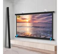 Pantalla Para Proyector Manual, 16:9 4K Full HD Pantalla De Proyección Antiarrugas Portátil, Projector Screen Enrollable Telescópica, Para Cine En Casa Presentación(60in)