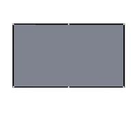 Pantalla para proyector, Pantalla de proyector 16:9 Alto Brillo Reflectante Meta for el hogar, Exterior, Oficina, portátil para Cine en casa(100 Inch)