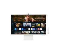 Smart Monitor Samsung M8 M80F S32FM801UU 32'/ 4K/ Multimedia/ Regulable en altura/ Smart TV/ Webcam/ Blanco