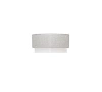 Pantalla pie salon kenya e27 gris/blanco 40dx38dx22h