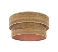 Pantalla pie salon smile e27 madera oscura 40dx35dx21h