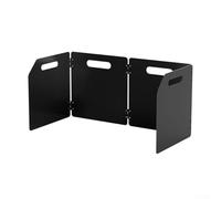 Pantalla plegable para estufa al aire libre resistente al viento y ahorro de energía para aventuras de camping (cuatro pliegues)