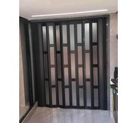 Pantalla plegable retráctil para puerta, puerta corredera de PVC de vidrio acrílico esmerilado para puerta, lavandería, hogar