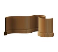 Pantalla Plegable Tipo Acordeón, Moderno Separador De Papel Plegable, A 1,2/1,5 M (47"/59"), Instalación Sin Herramientas, Formas L/S/U, Para Estudio, Apartamento, Sala De Estar Brown-H120×L700-800