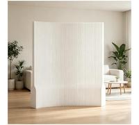 Pantalla Plegable Tipo Acordeón, Moderno Separador De Papel Plegable, A 1,2/1,5 M (47"/59"), Instalación Sin Herramientas, Formas L/S/U, Para Estudio, Apartamento, Sala De Estar White-H120×L100-200