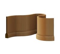 Pantalla Plegable Tipo Acordeón, Moderno Separador De Papel Plegable, A 1,2/1,5 M (47"/59"), Instalación Sin Herramientas, Formas L/S/U, Para Estudio, Apartamento, Sala De Estar Brown-H150×L500-600